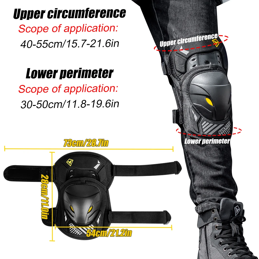 GOMOREON 1Pair Motorcycle Elec - Mountain Biking Elbow Pads recension och pris