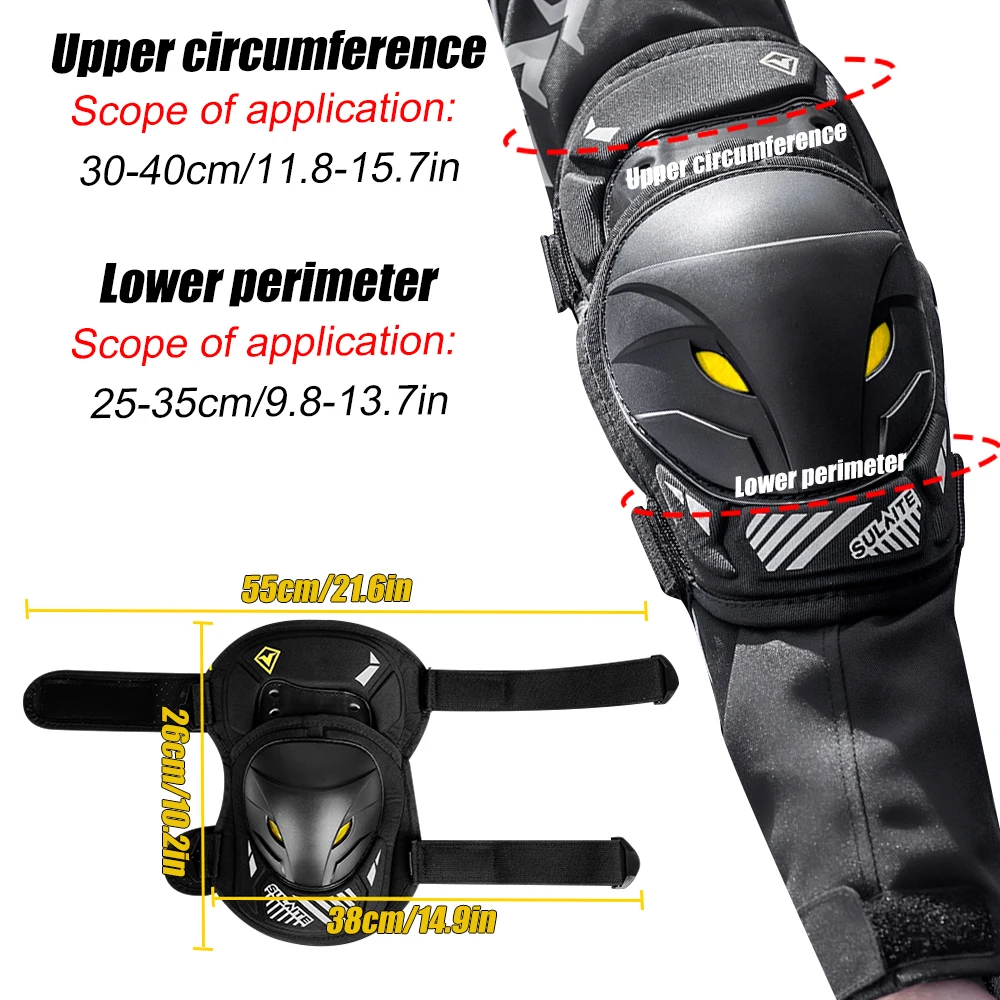 GOMOREON 1Pair Motorcycle Elec - Mountain Biking Elbow Pads recension och pris