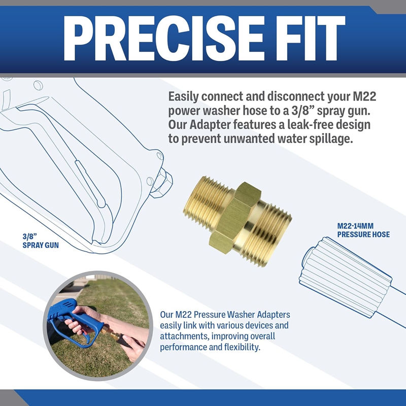 Brass Pressure Washer Coupling - Spoke Nipple Brass recension och pris