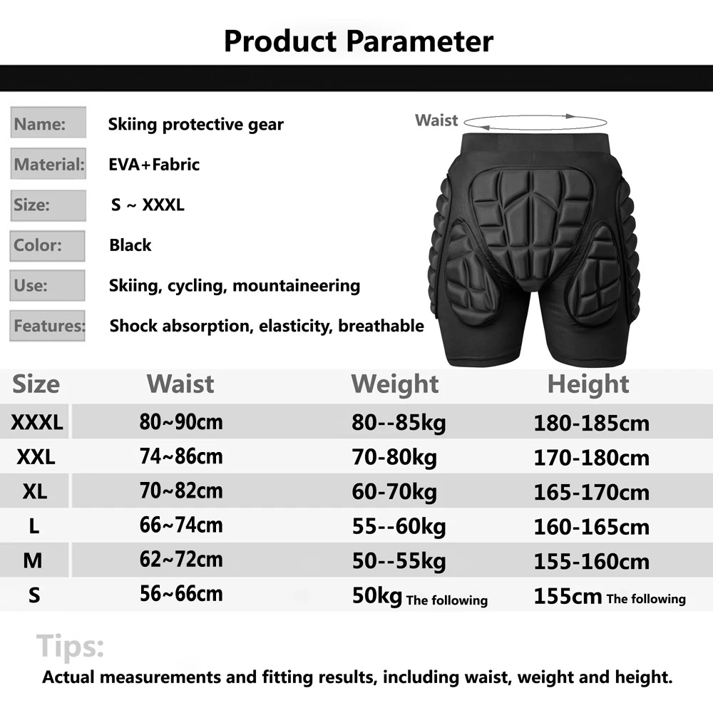 New Ski Shorts Skating Hip Pro - Mountain Biking Elbow Pads recension och pris