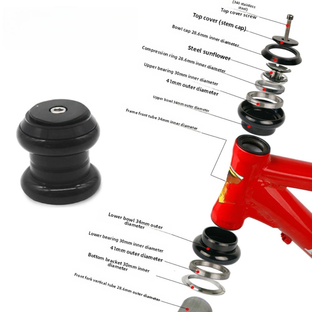 28.6mm for top Cap Headset for - Mountain Biking Tube recension och pris