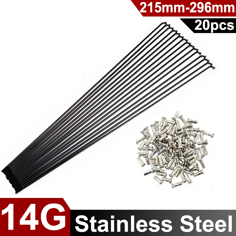 20Pcs 14G 2.0mm Stainless Stee - Spoke Nipple Brass recension och pris