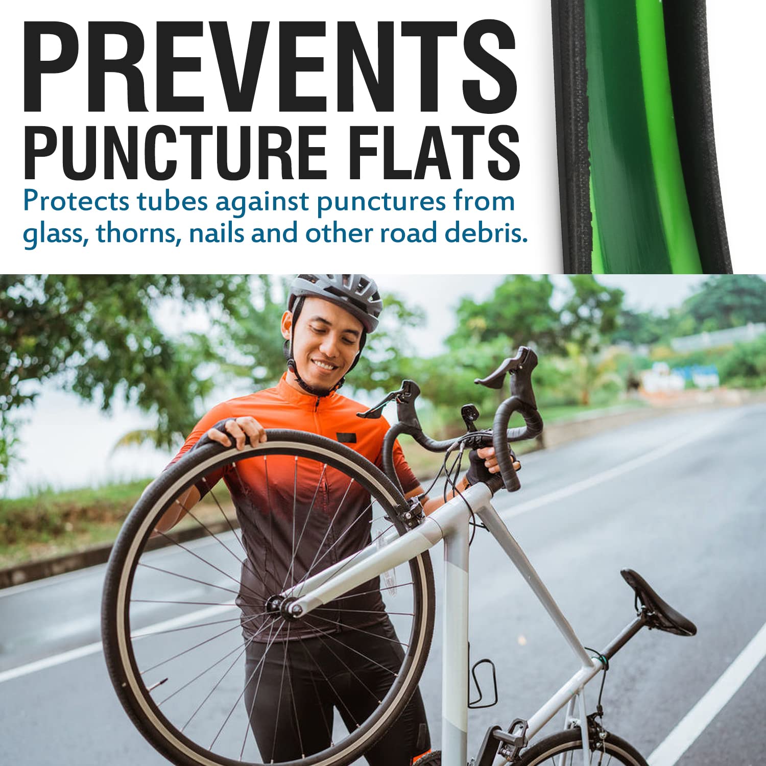 Bike Tire Liner-Help Prevent F - Mountain Biking Tube recension och pris