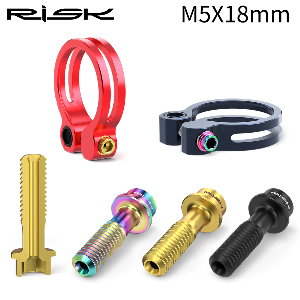 RISK M5x18mm Seat Screws Mount - Mountain Biking Tube recension och pris