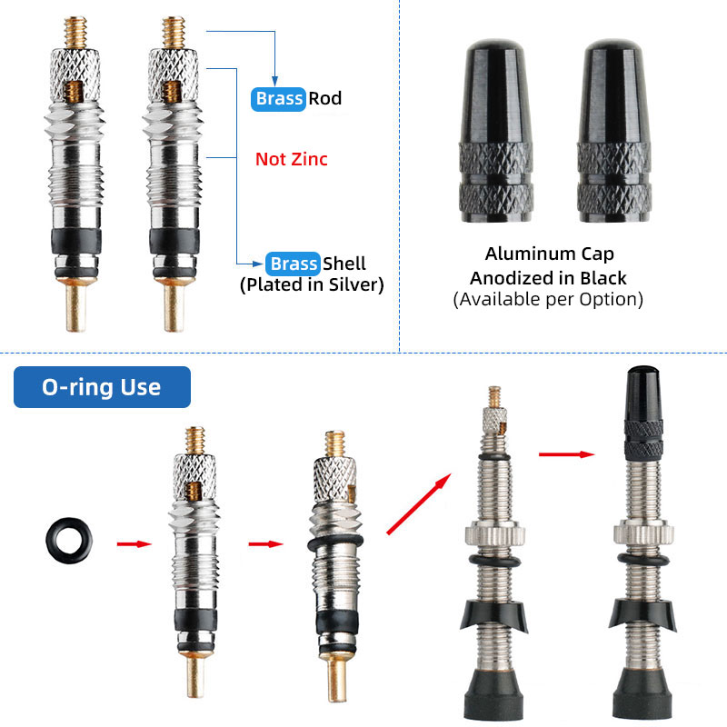 2pcs Deemount 60mm Bicycle Tub - Spoke Nipple Brass recension och pris