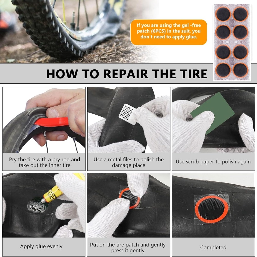 Bike Tire Repair Kit,Bicycle I - Mountain Biking Tube recension och pris